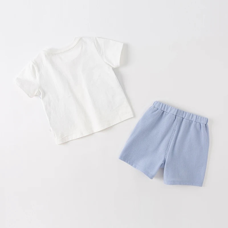 dave&bella デイブベラ ライトブルーおめかしデザインセットアップ DB2234103