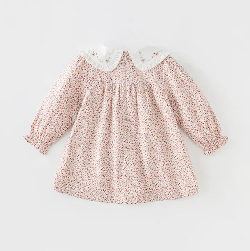 dave&bella Dave Bella Flower Embroidery Collar Floral Dress DB3236141