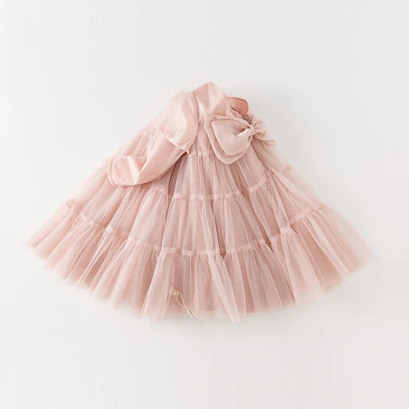 【80cm last one】dave&bella デイブベラ バックリボンチュールワンピース DB3235720