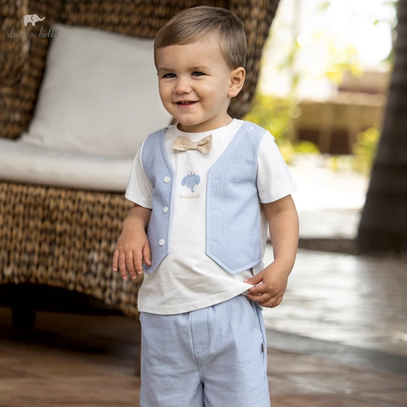 dave&bella デイブベラ ライトブルーおめかしデザインセットアップ DB2234103