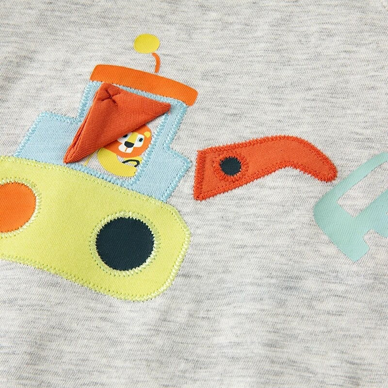 dave&bella デイブベラ ショベルカーデザインTシャツ DB2234896