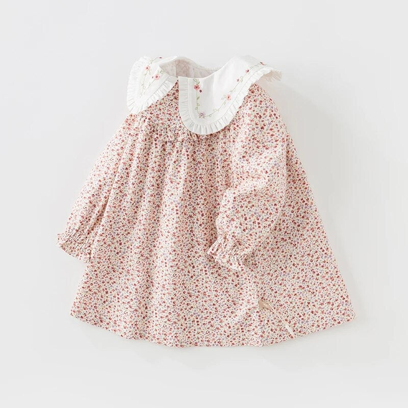 dave&bella Dave Bella Flower Embroidery Collar Floral Dress DB3236141