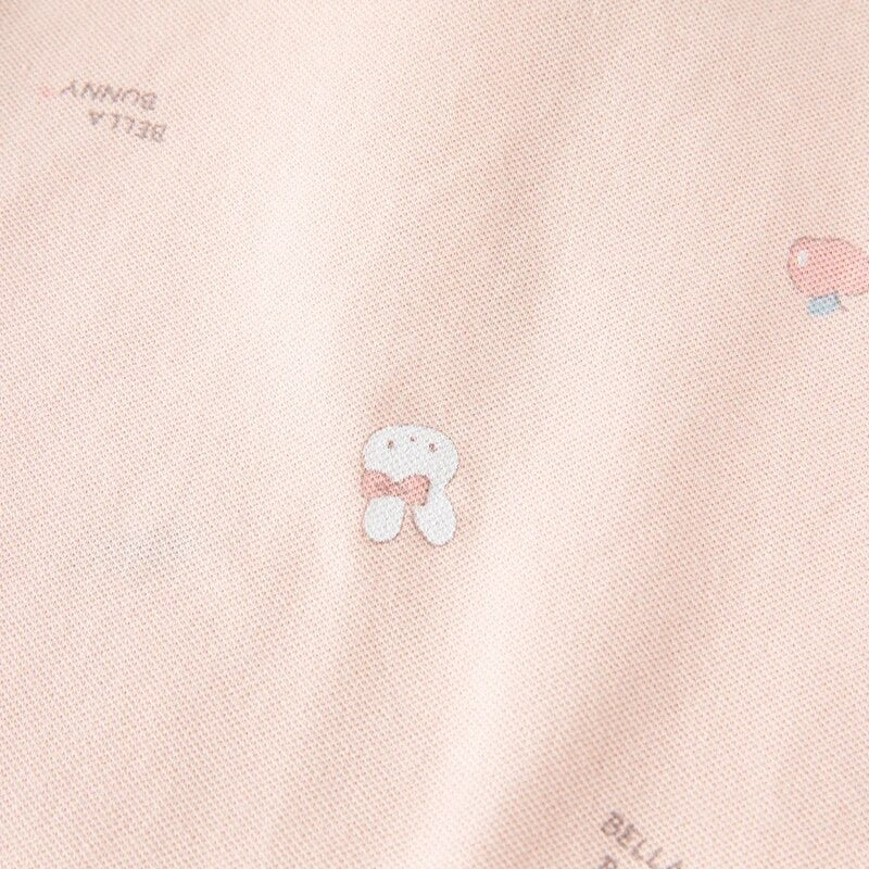 【90cm last one】dave&bella デイブベラ うさちゃんデザインパフスリーブポロシャツ DB2235519