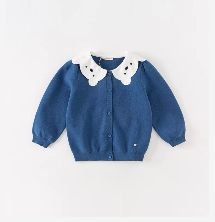 【73cm last one】dave&bella デイブベラ シロクマ襟カーディガン DB3236929