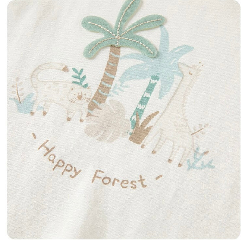 【130cm last one】dave&bella デイブベラ アニマルフォレストデザインセットアップ DB2235052