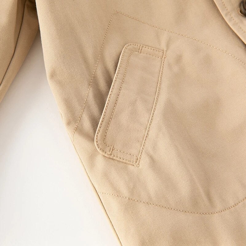 【80cm last one】dave&bella デイブベラ くまみみフードトレンチコート DB3237114