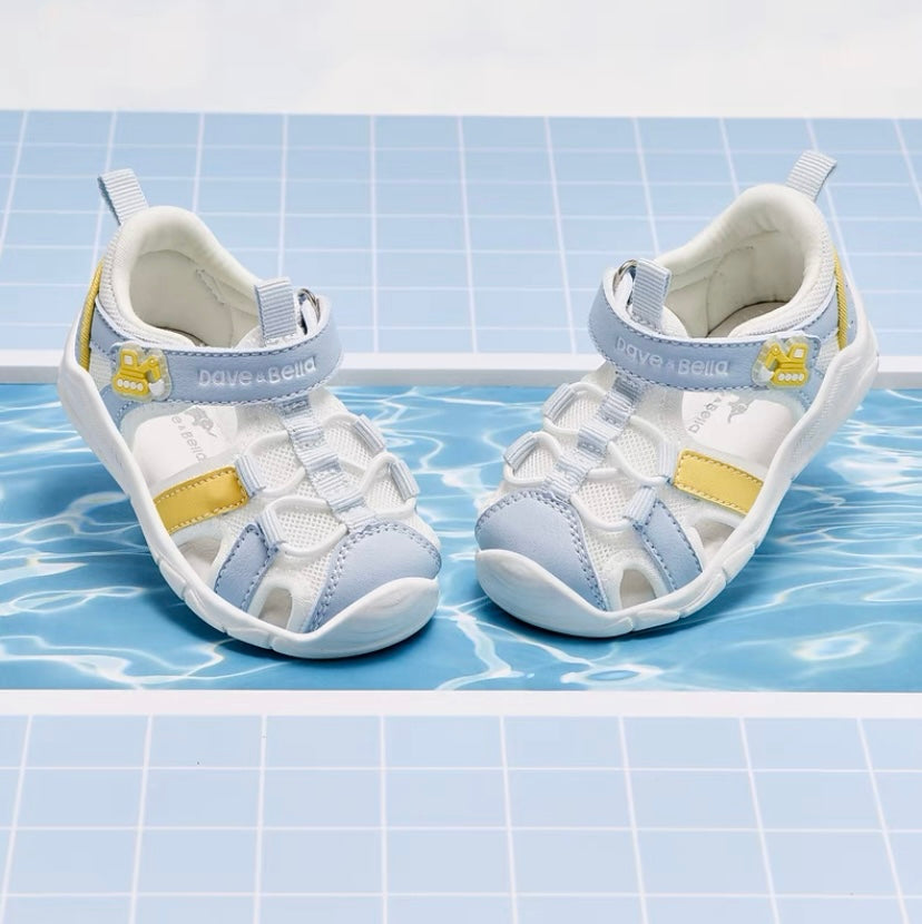 dave&bella Dave Bella Excavator Car Design Light Blue Sandals DB2235270