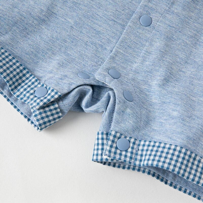 dave&bella デイブベラ くまちゃんサスペンダーデザインロンパース DB2234950