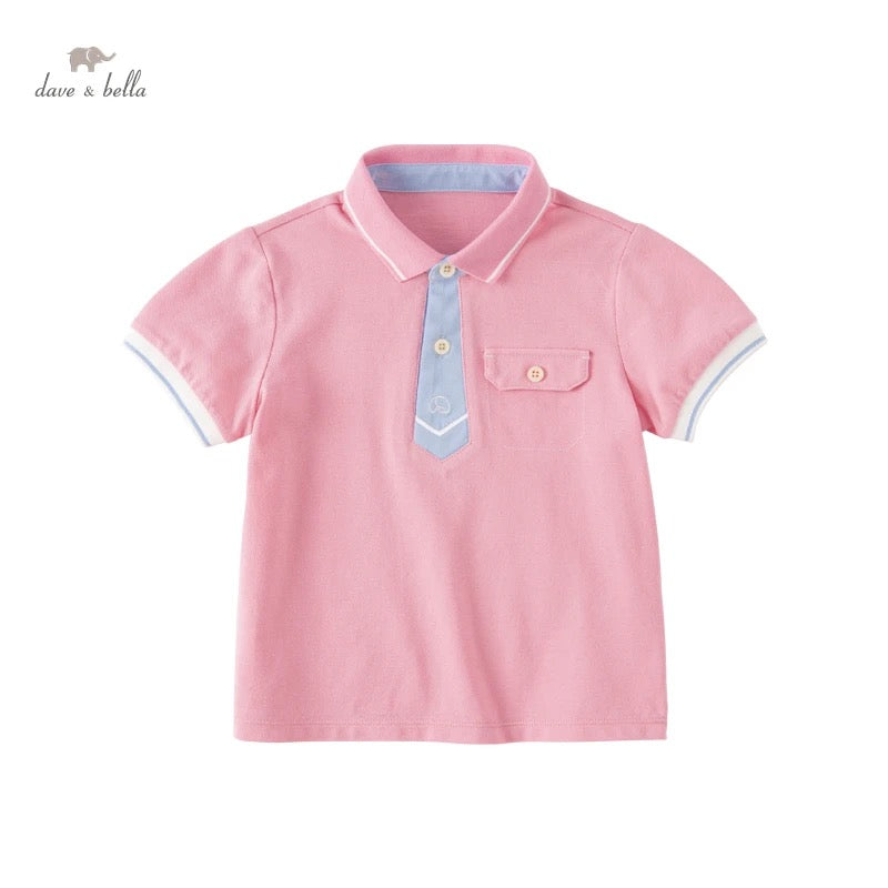 dave&bella Dave Bella tie style design polo shirt DB2234107