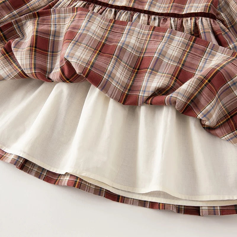 dave&bella Dave Bella Red Check One Piece DB3236935