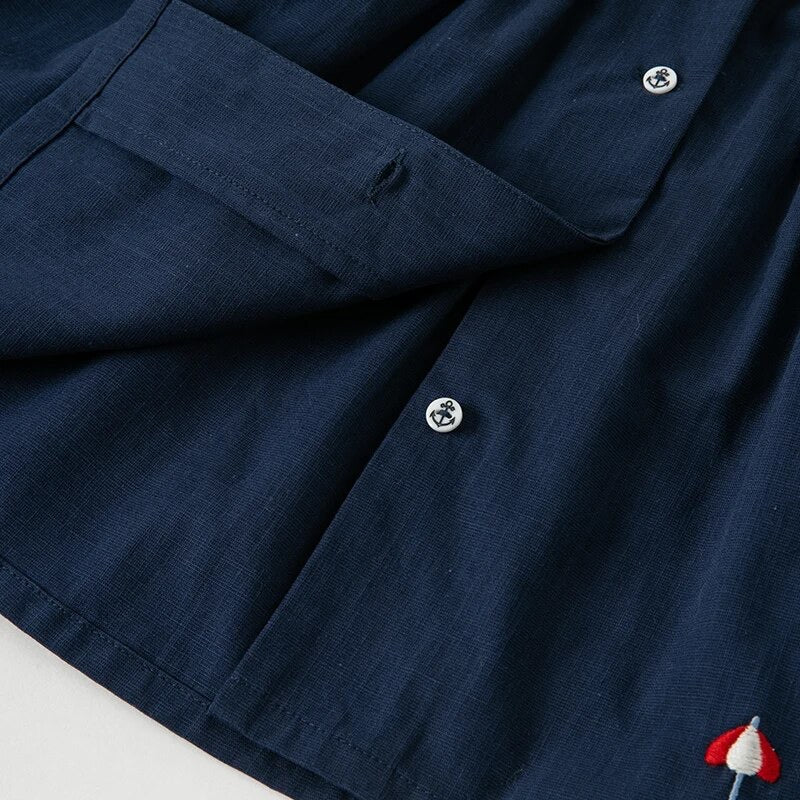 dave&bella デイブベラ マリンデザイン刺繍セーラーワンピース DB2235628