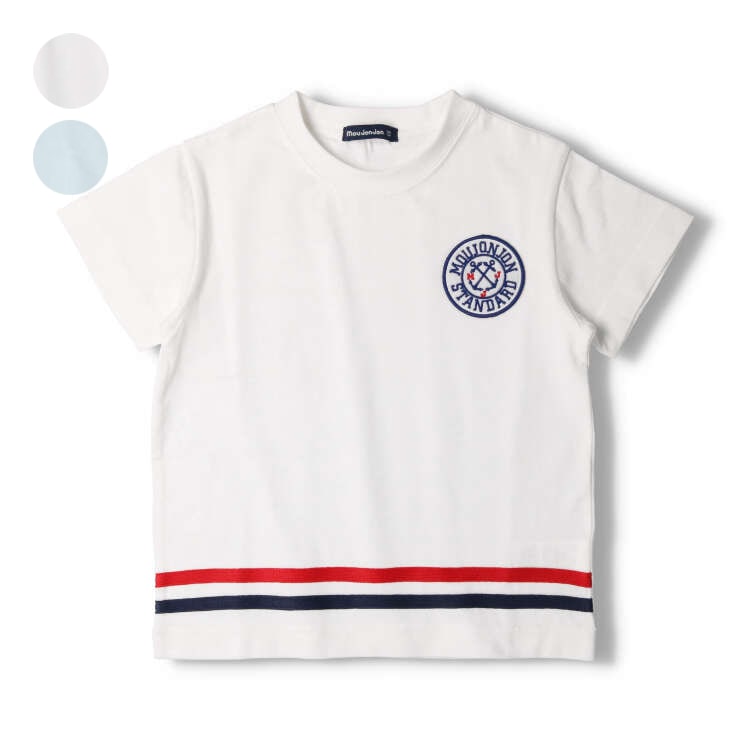 moujonjon ムージョンジョン  アンカーワッペンTシャツ