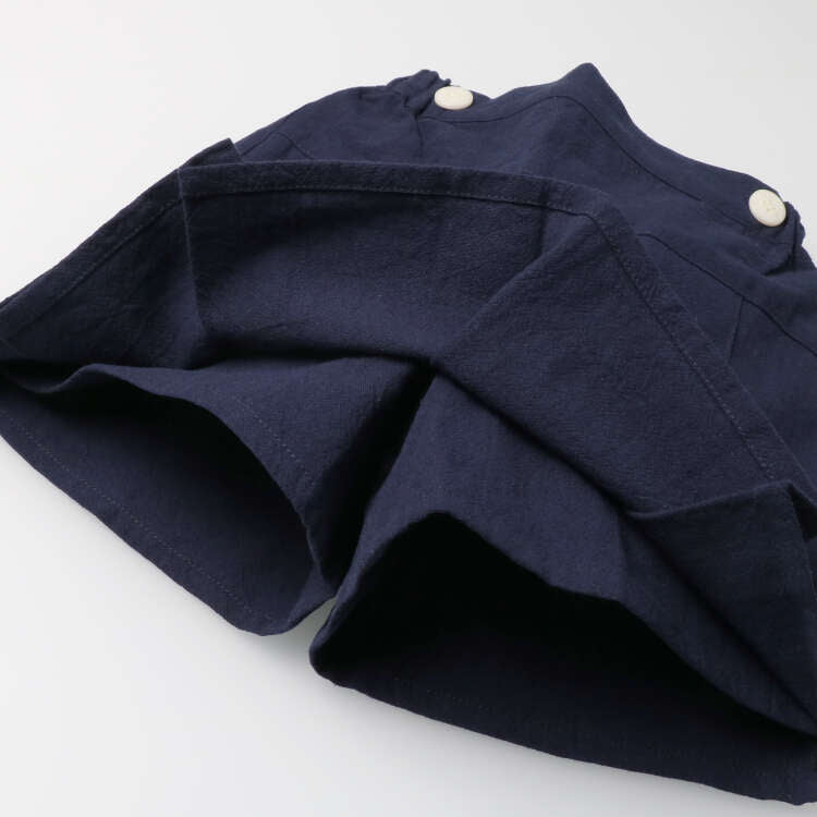 moujonjon プリーツスカート風3分丈ショートパンツ
