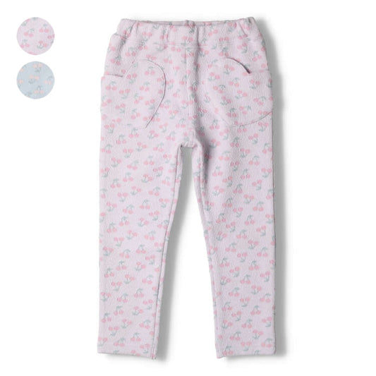 crescent  さくらんぼ柄ジャガードロングパンツ