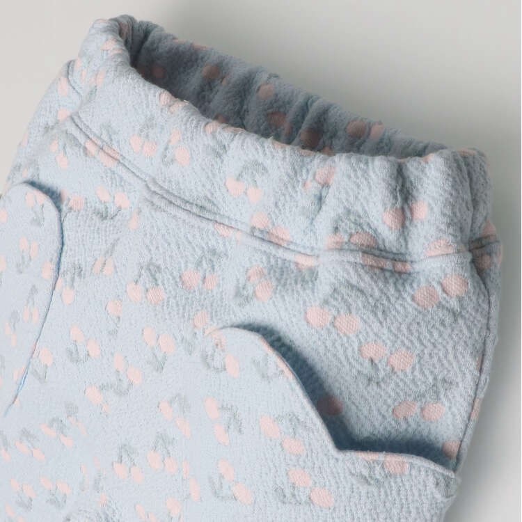 crescent  さくらんぼ柄ジャガードロングパンツ