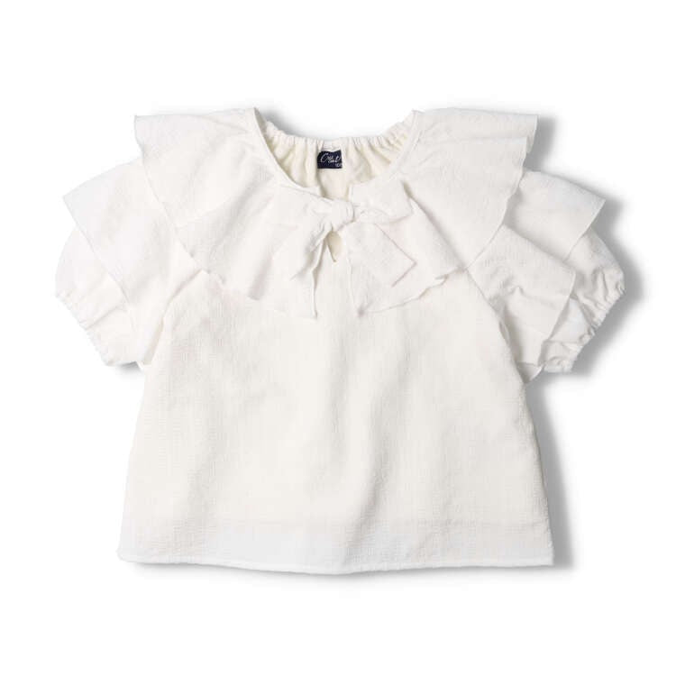 crescent シフォンフリル半袖Tシャツ