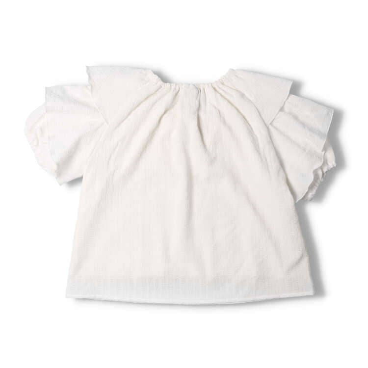 crescent シフォンフリル半袖Tシャツ