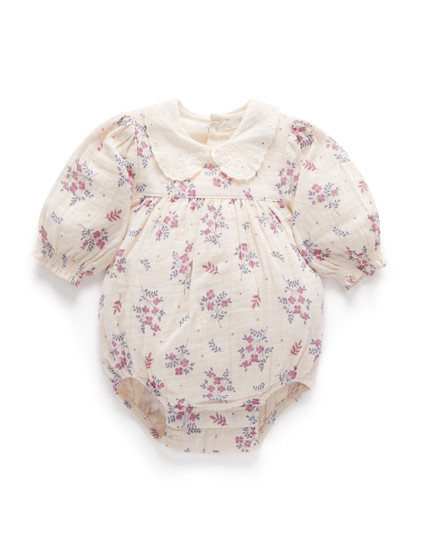 Purebaby Purebaby CRINKLE COTTON BODYSUIT PN1012W23