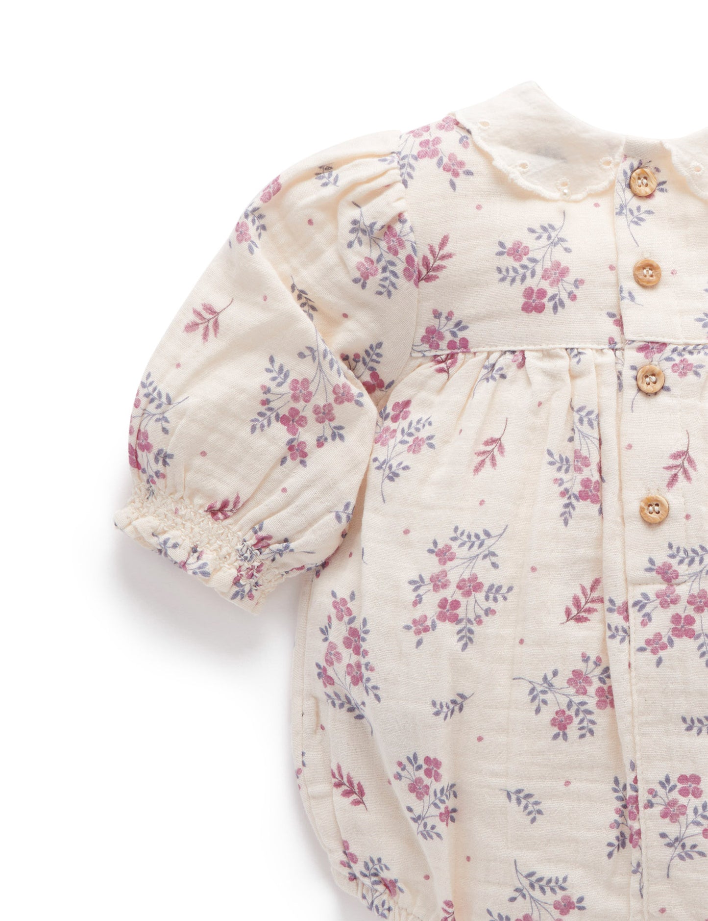 Purebaby Purebaby CRINKLE COTTON BODYSUIT PN1012W23