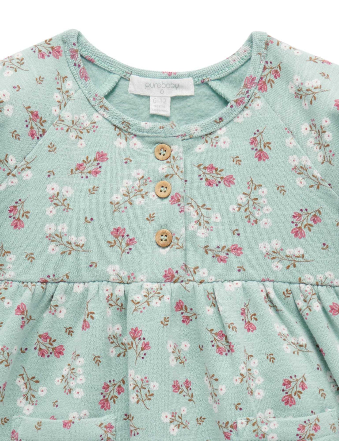 Purebaby Pure baby FLEECE DRESS PB2024W23