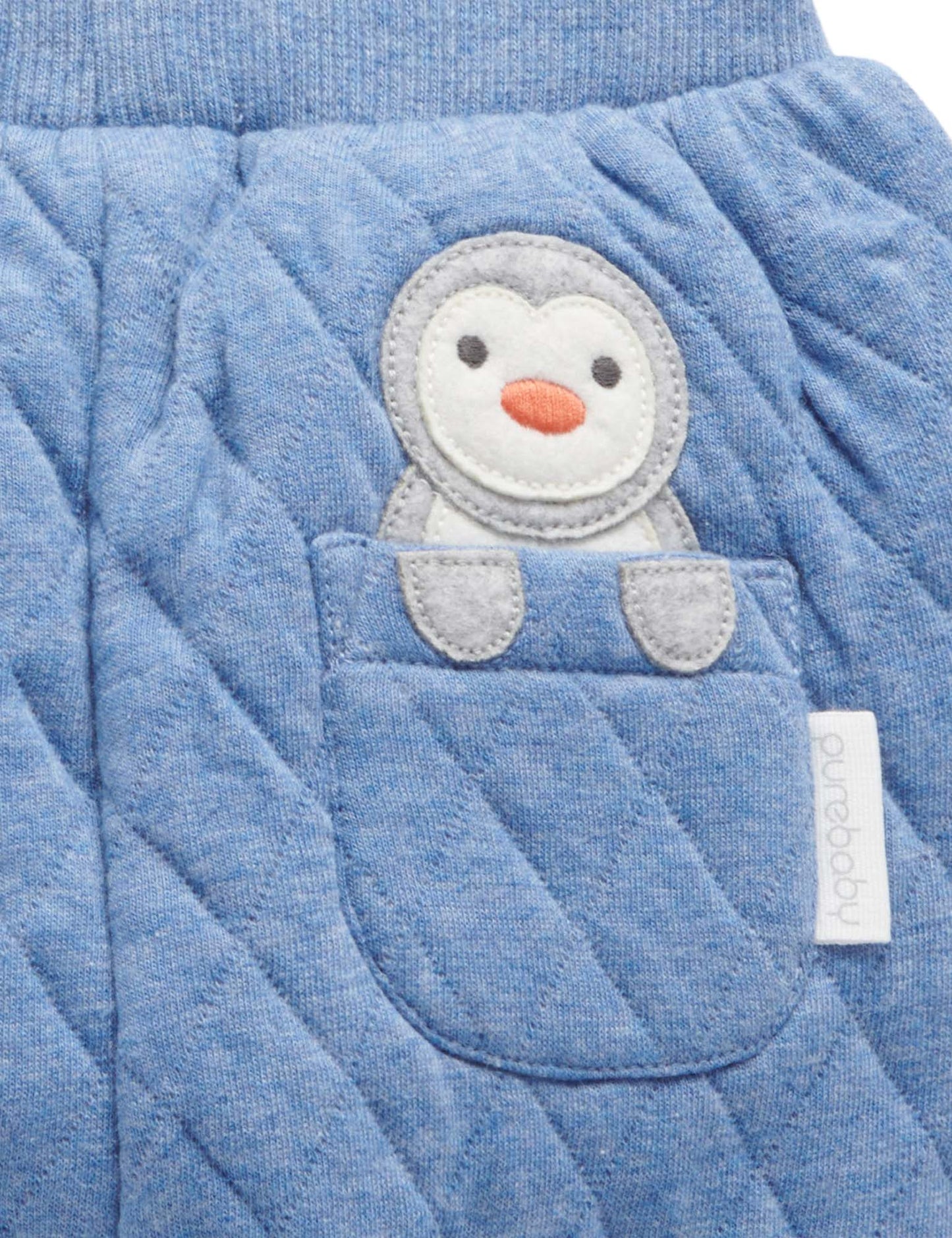 【0 last one】Purebaby ピュアベビー QUILTED SLOUCHY TRACK PANTS PN2037W23