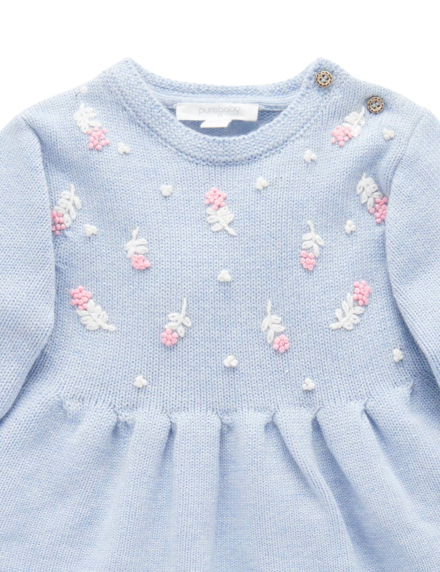 Purebaby Pure Baby WINTER FLOWER DRESS PB1041W23