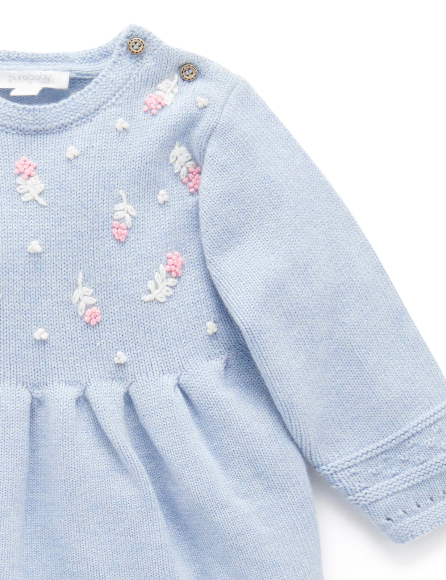 Purebaby Pure Baby WINTER FLOWER DRESS PB1041W23