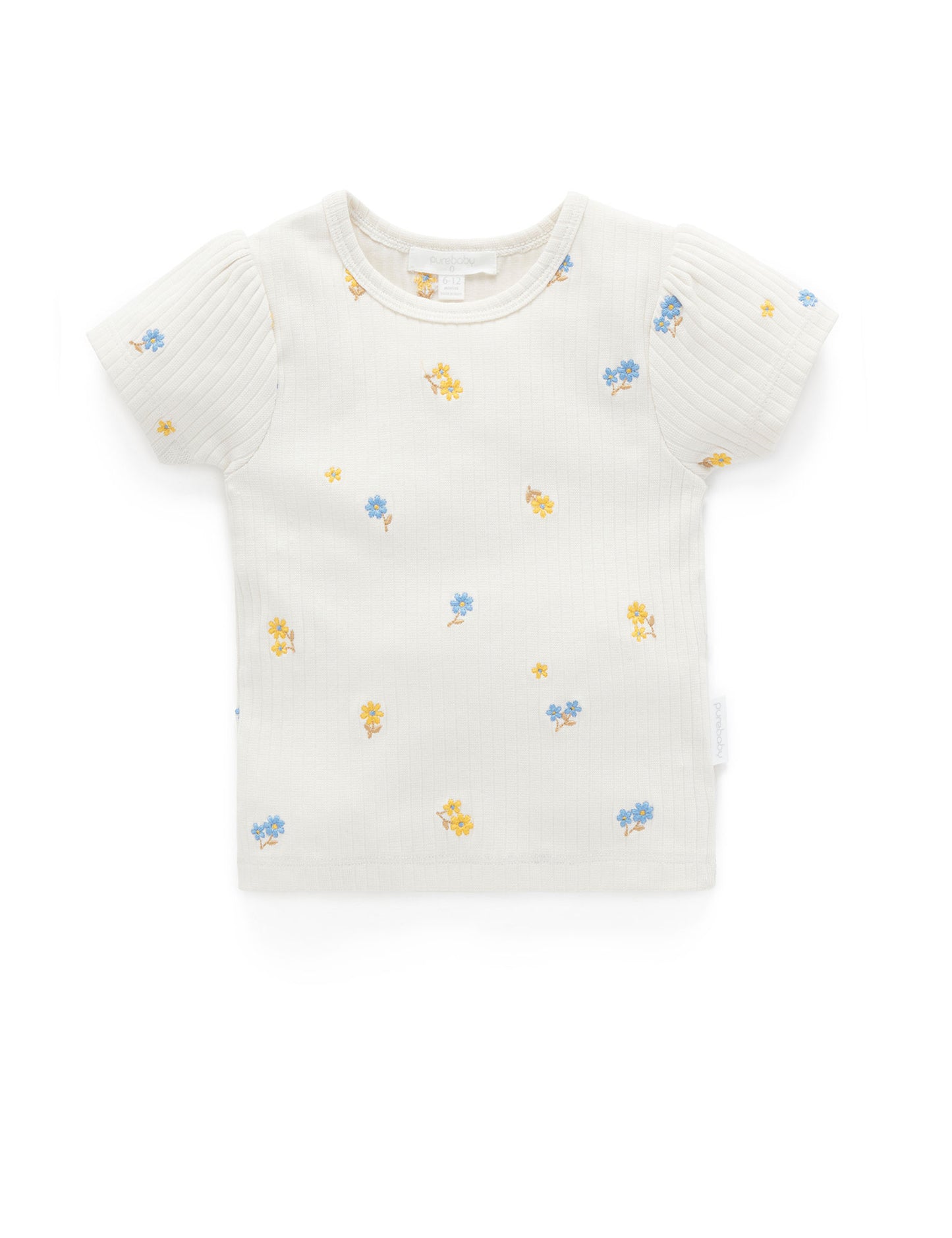 Purebaby ピュアベビー EMBROIDERED TEE PB2012S23