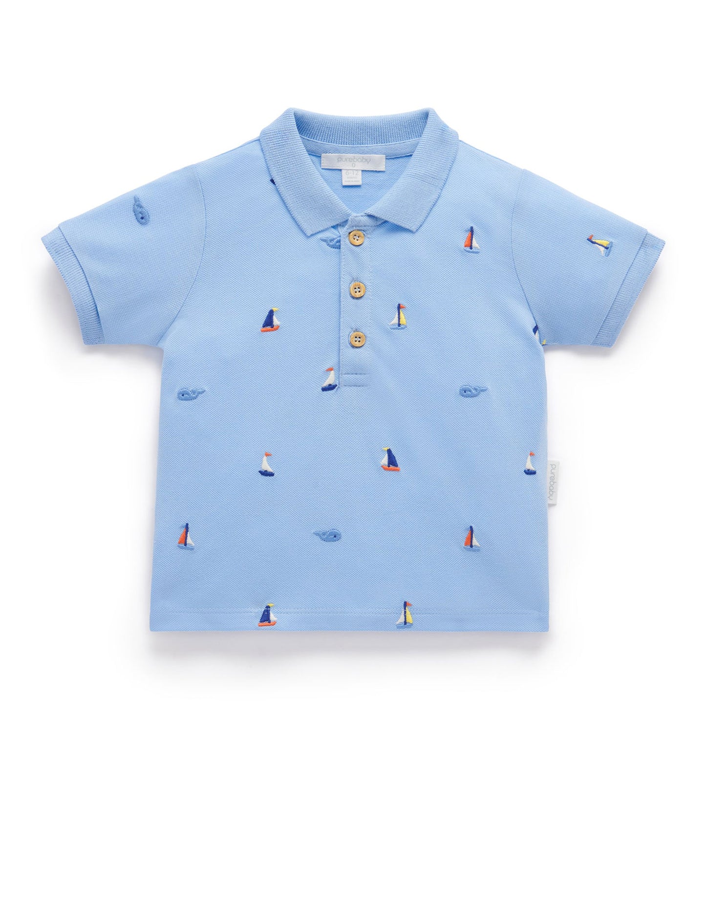 Purebaby ピュアベビー YACHT POLO SHIRT 	 PB1015S24