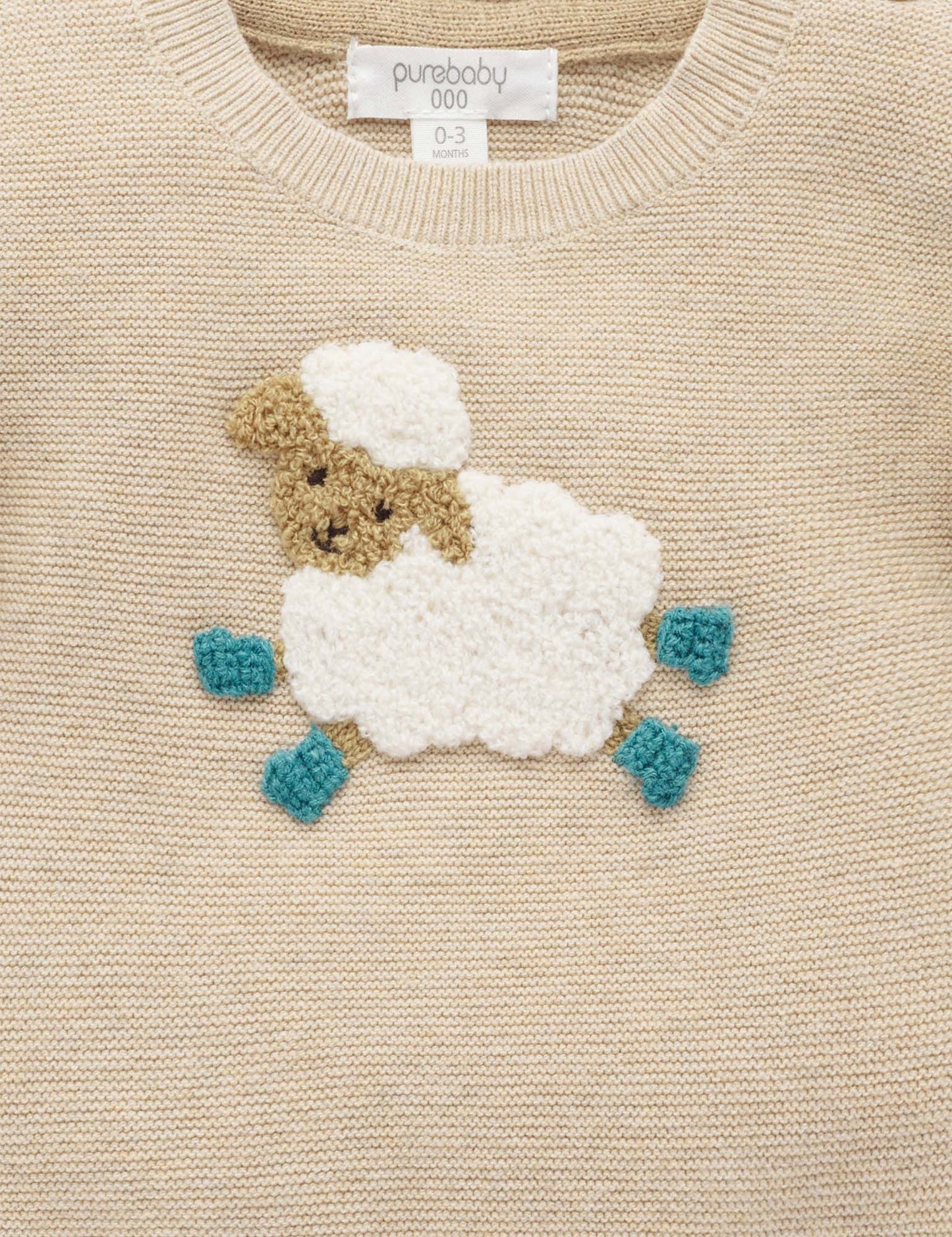 Purebaby ピュアベビー ON THE FARM JUMPER PN1004W25