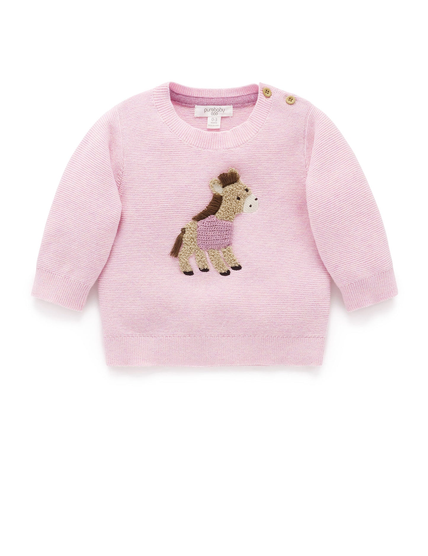 Purebaby ピュアベビー ON THE FARM JUMPER PN1004W25