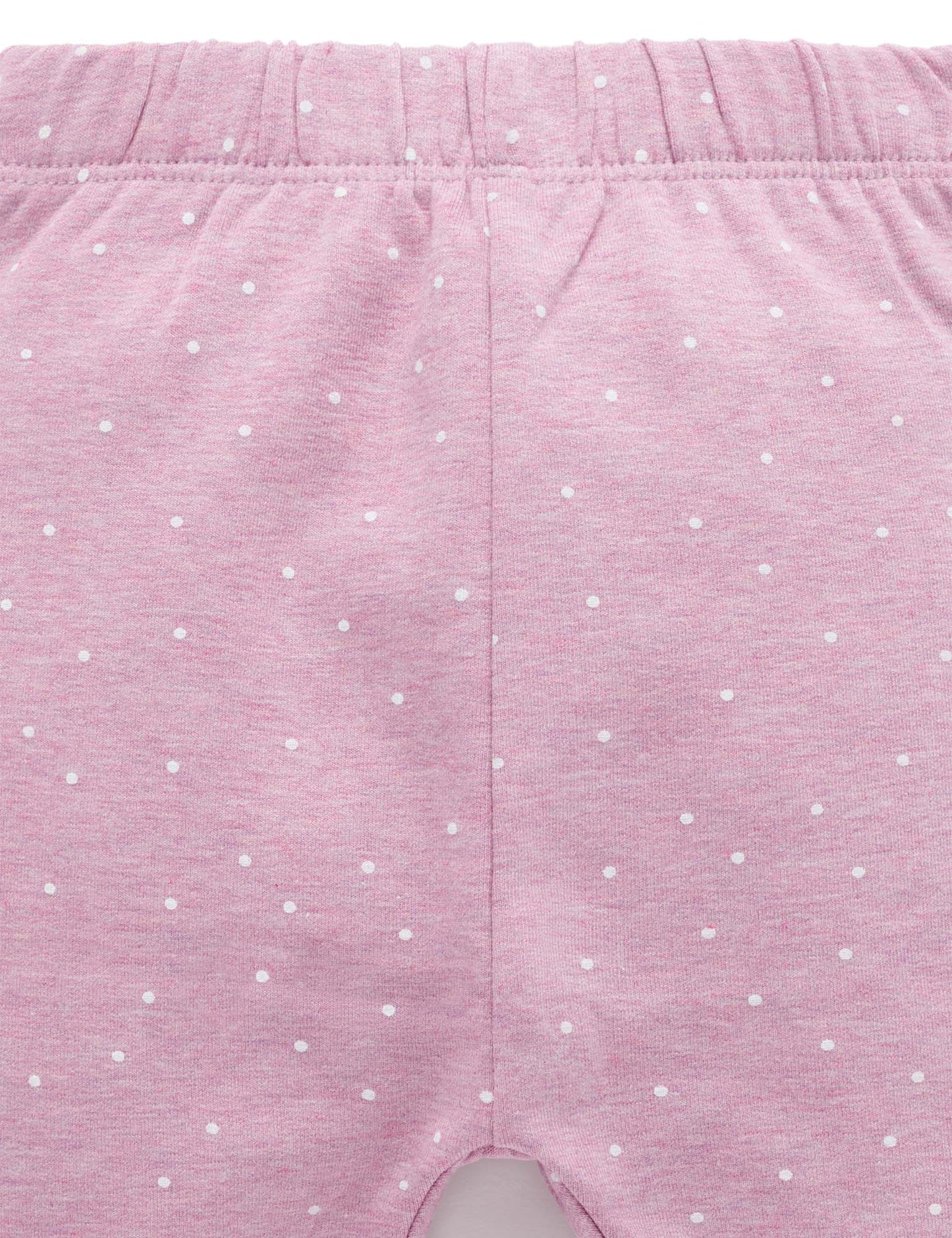 Purebaby ピュアベビー THICK LEGGING lavender mini spot PN1036W25