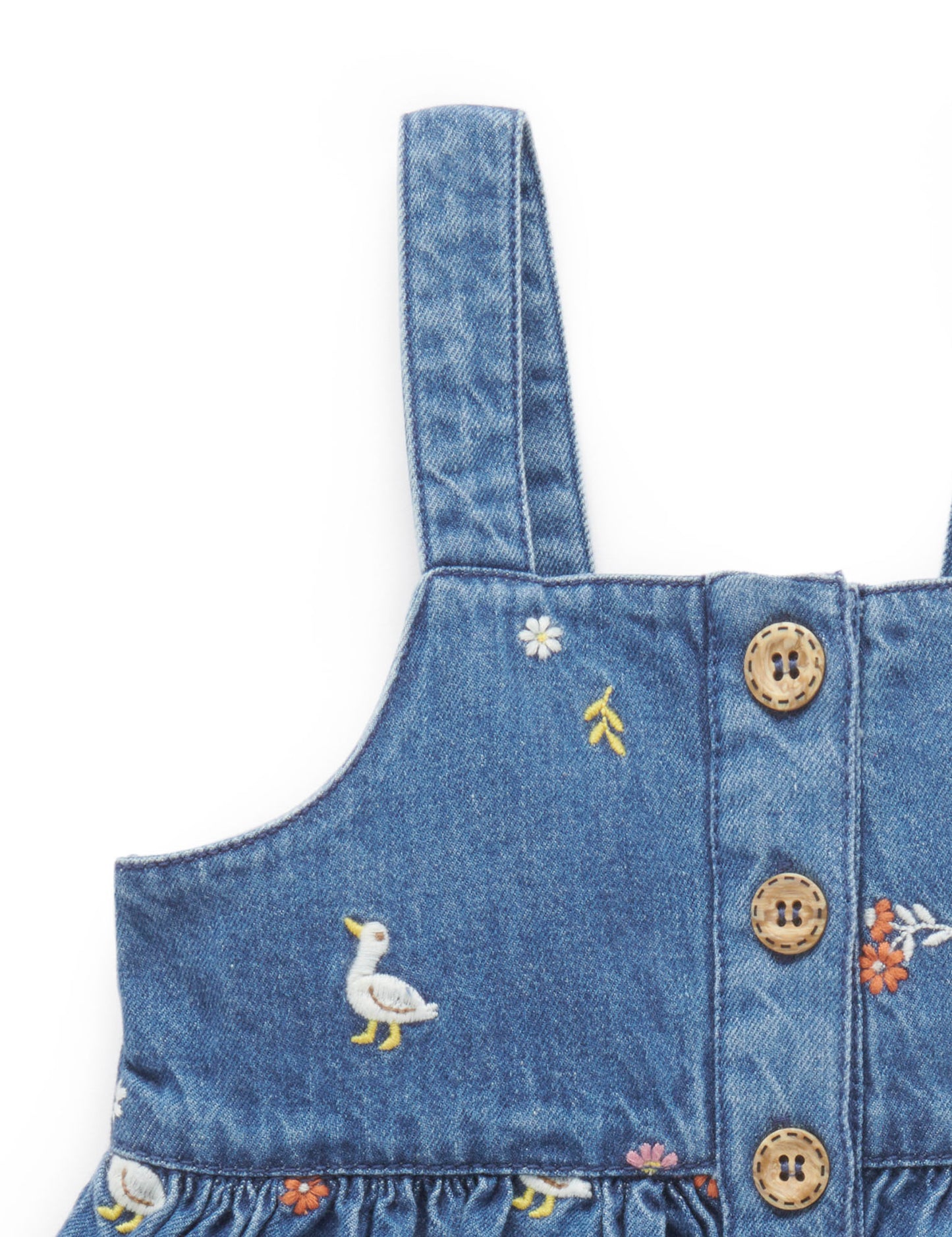【3 last one】Purebaby ピュアベビー EMBROIDERED PINNIE PB1005W24