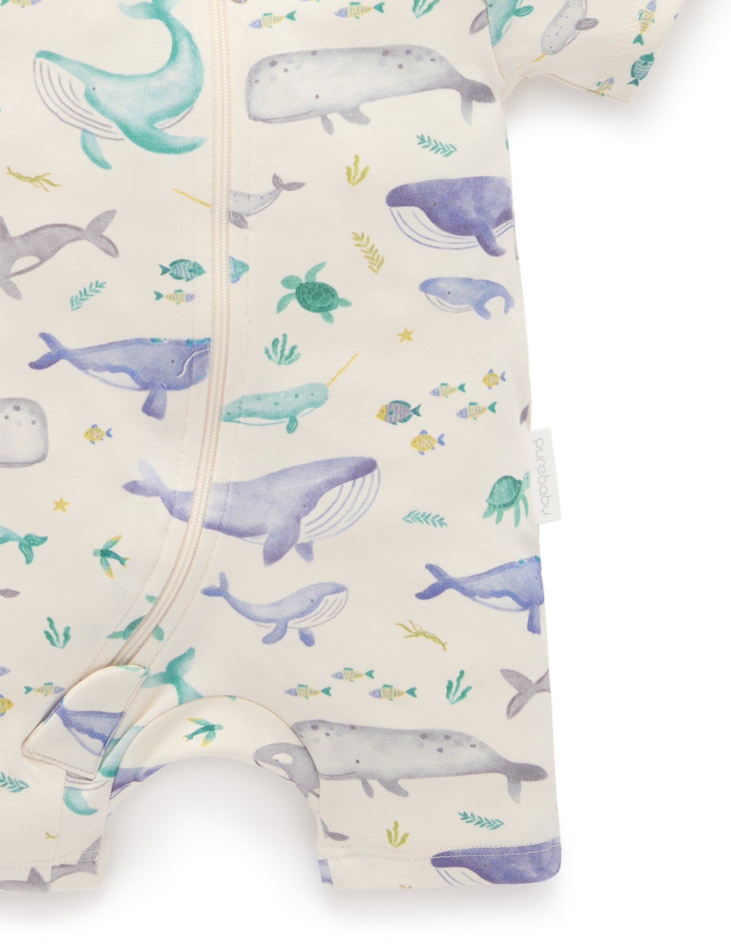 Purebaby ピュアベビー 2 PACK S/SLV DIGITAL GROWSUIT PNW1020NS