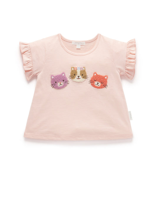 Purebaby ピュアベビー RUFFLE TEE PB1053S24