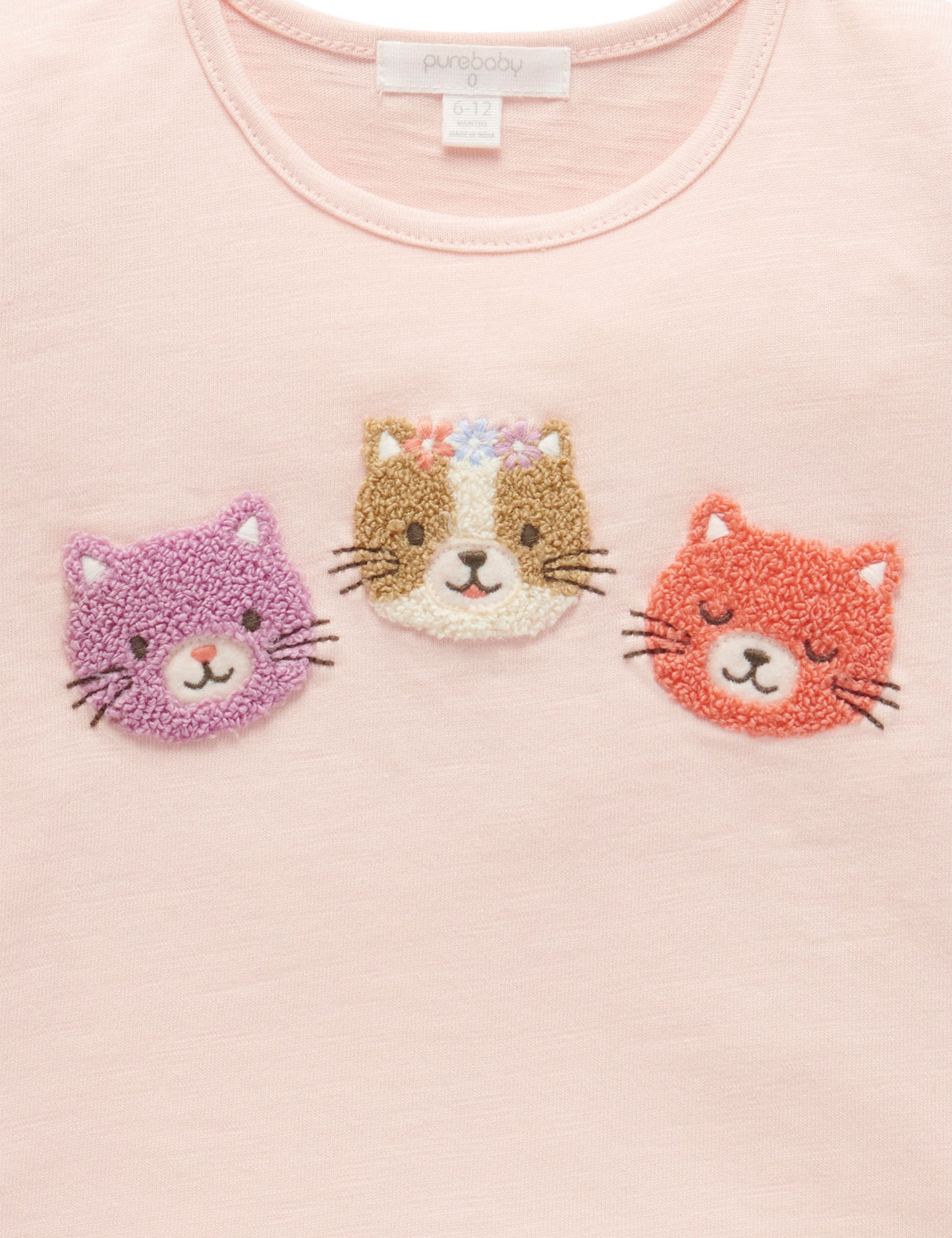 Purebaby ピュアベビー RUFFLE TEE PB1053S24