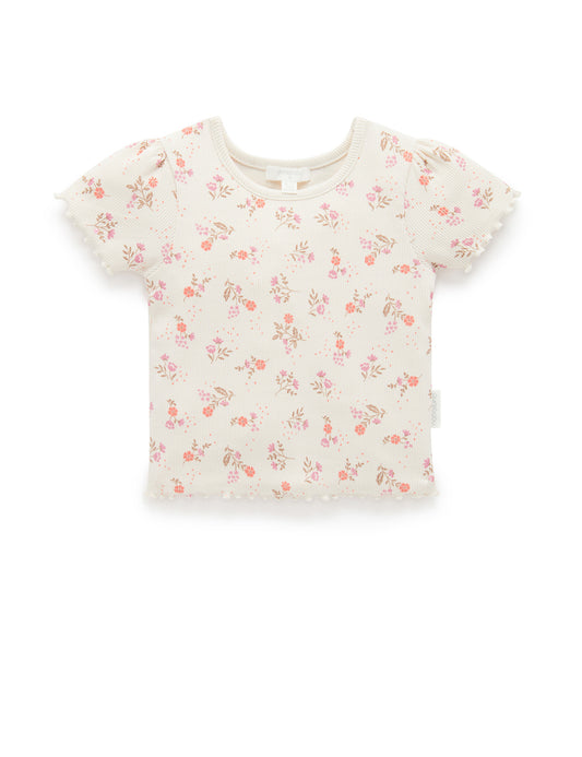 Purebaby ピュアベビー SHORT RIB TEE PB1050S24