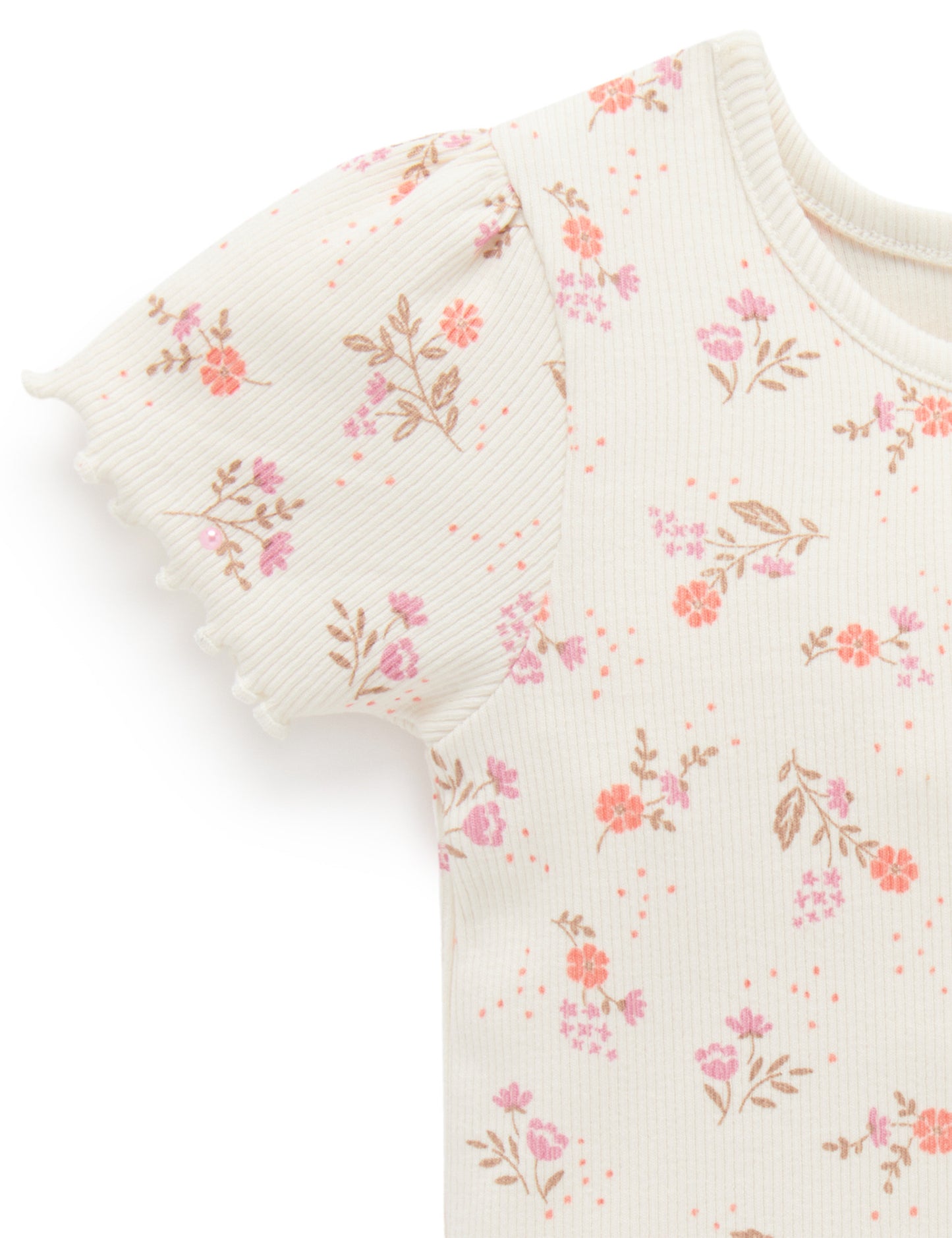 Purebaby ピュアベビー SHORT RIB TEE PB1050S24