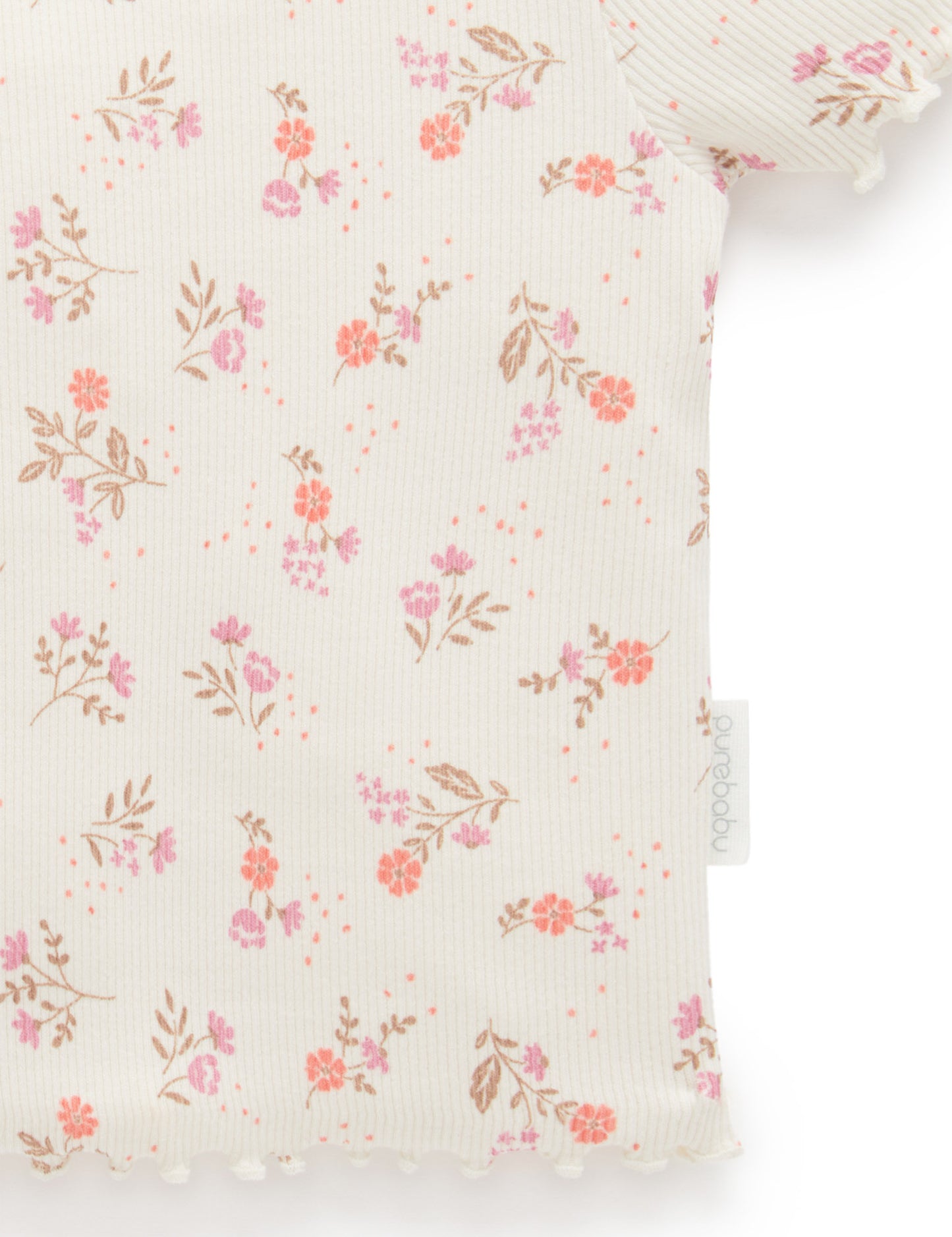 Purebaby ピュアベビー SHORT RIB TEE PB1050S24