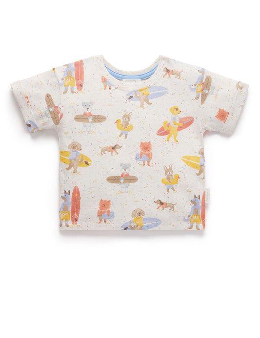 Purebaby ピュアベビー SURFING DOGS RELAXED TEE PB1020S24