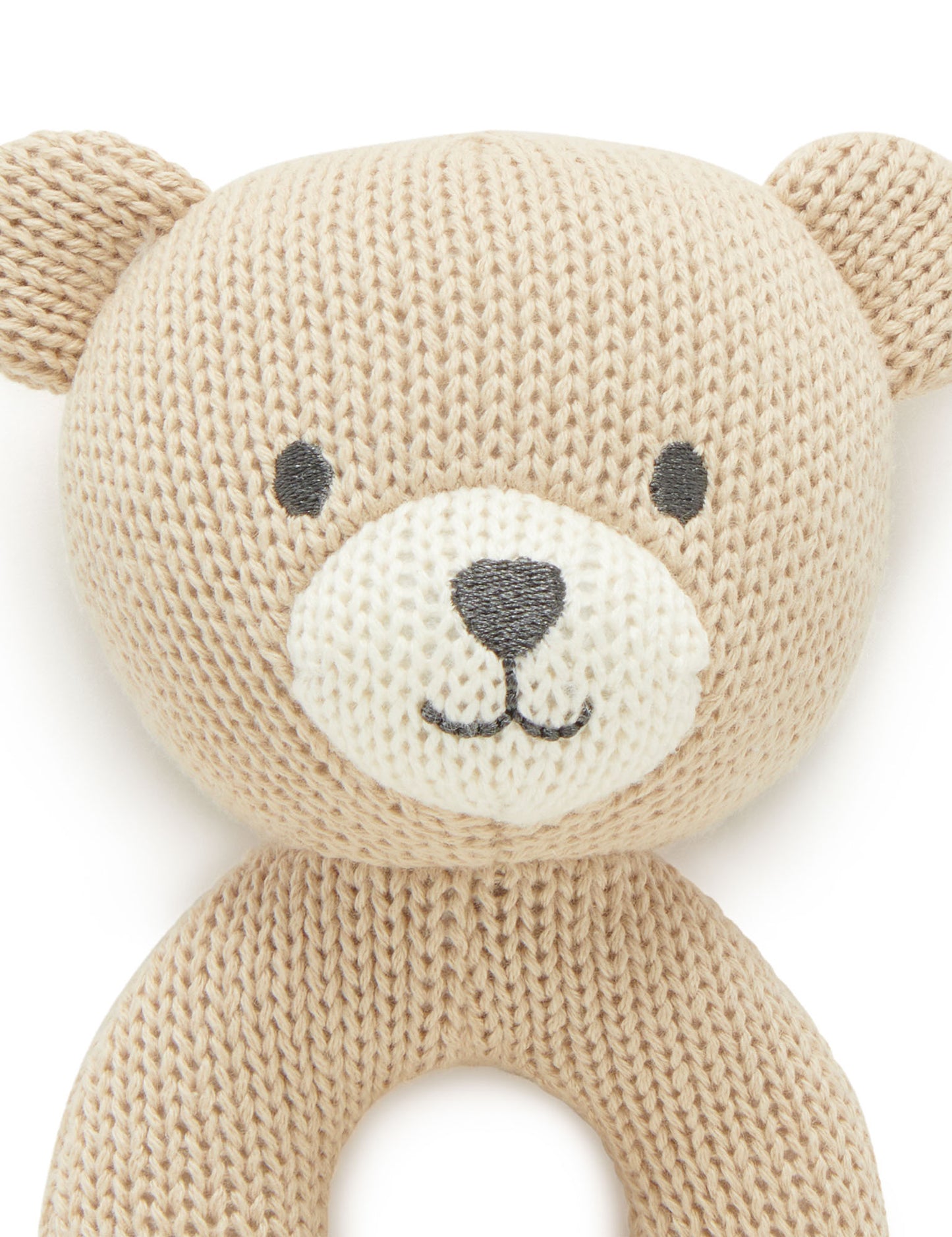 Purebaby ピュアベビー KNITTED RATTLE ガラガラ