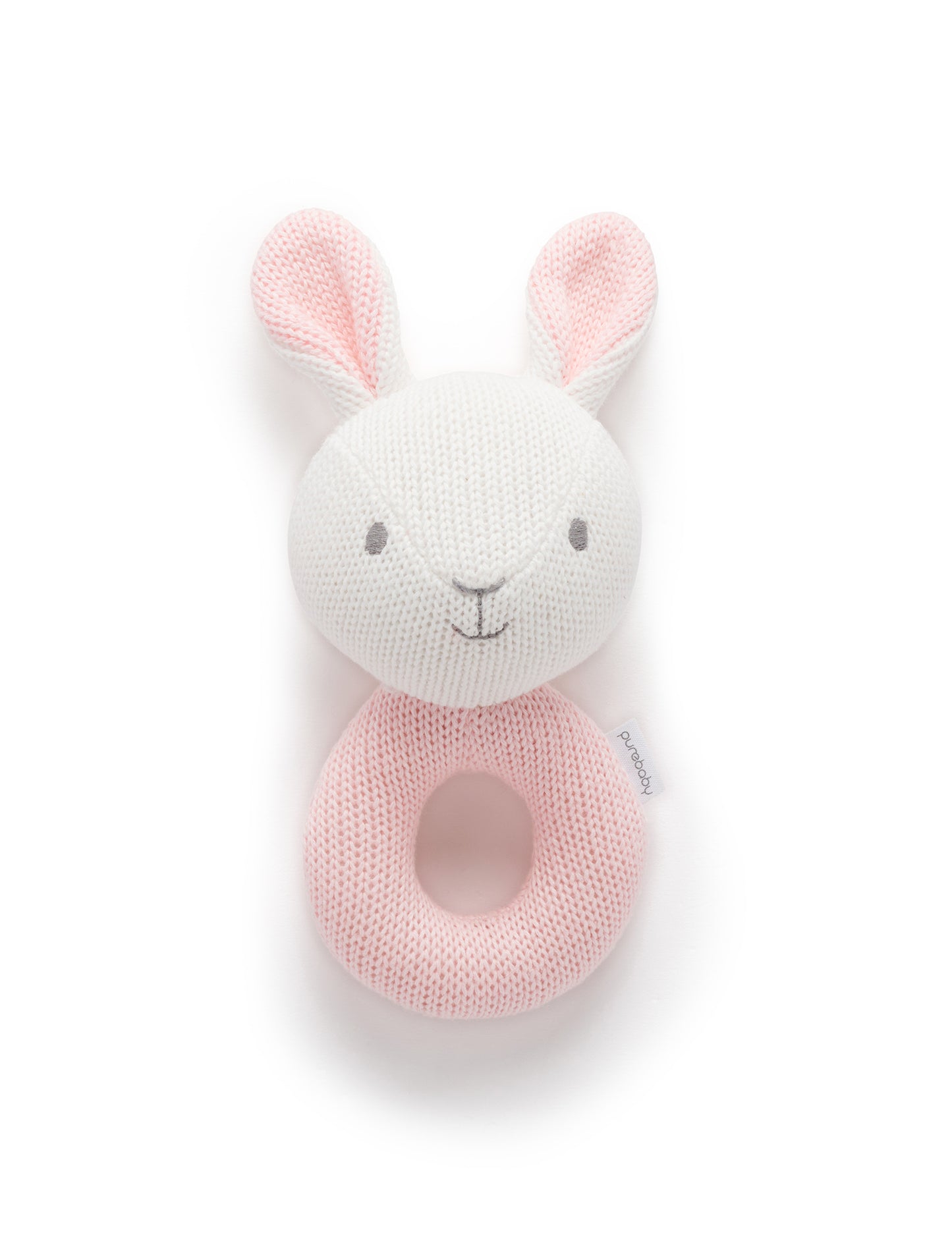 Purebaby ピュアベビー KNITTED RATTLE ガラガラ