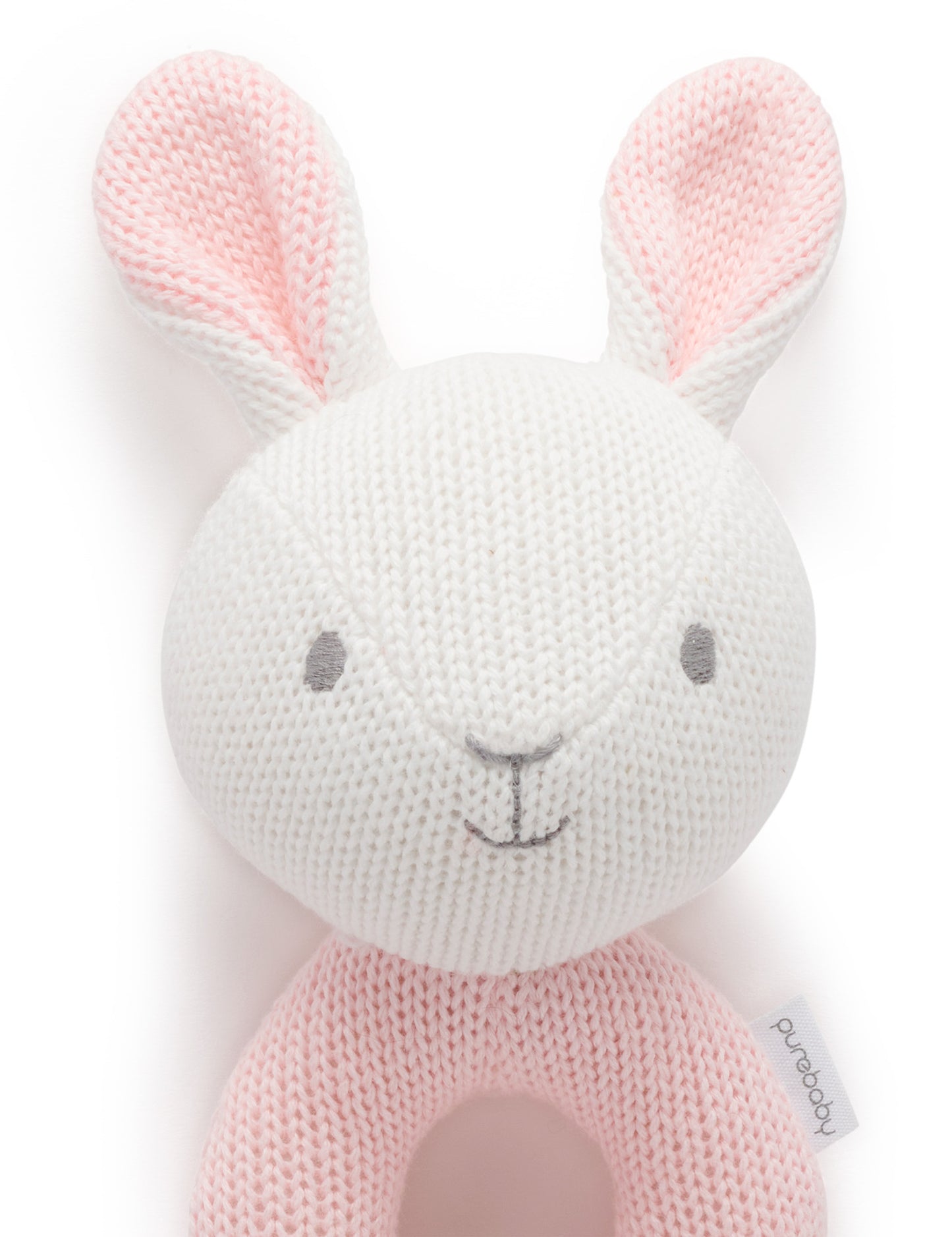 Purebaby ピュアベビー KNITTED RATTLE ガラガラ