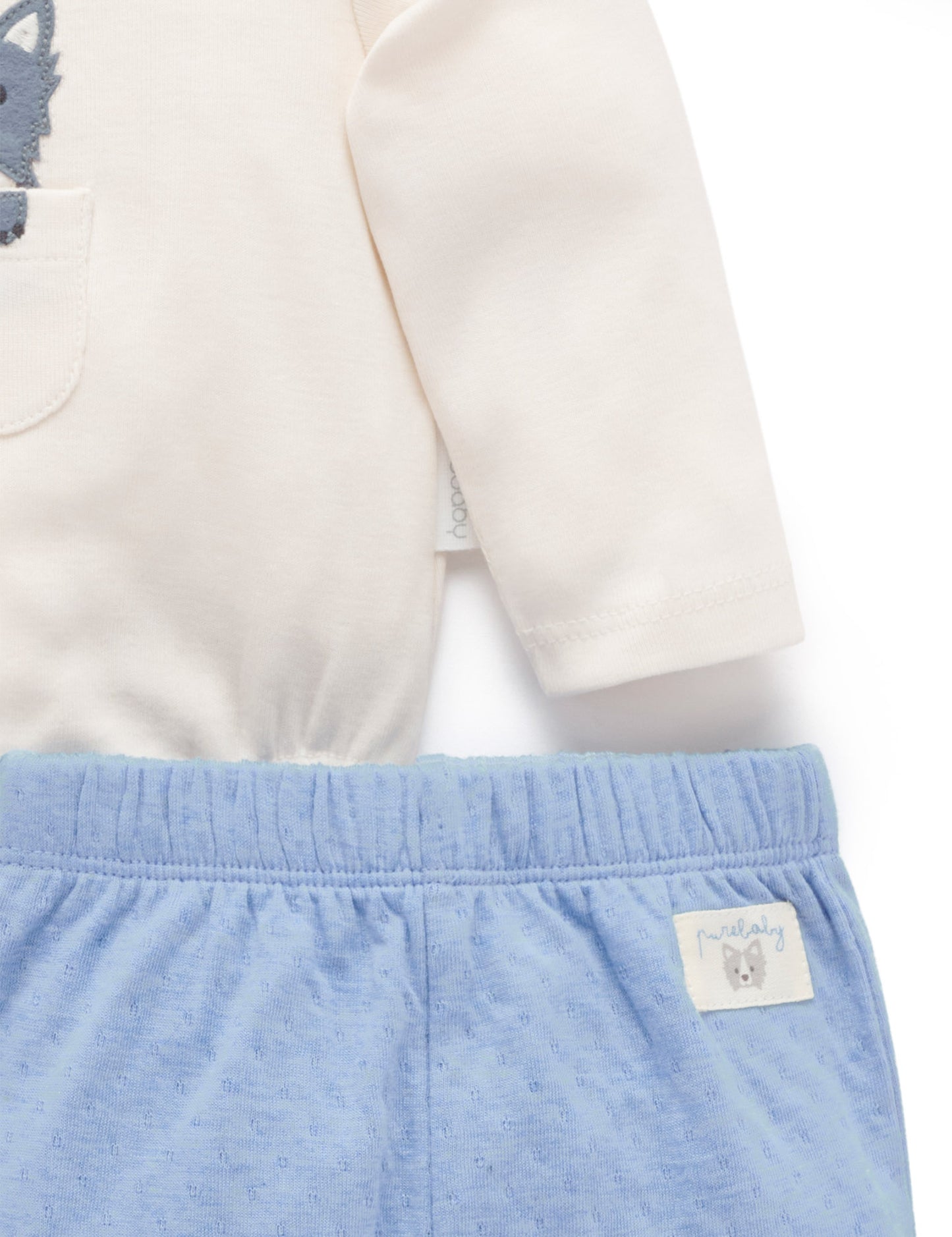 Purebaby ピュアベビー 3 PIECE GIFT SET bluestone melange PN1012W25