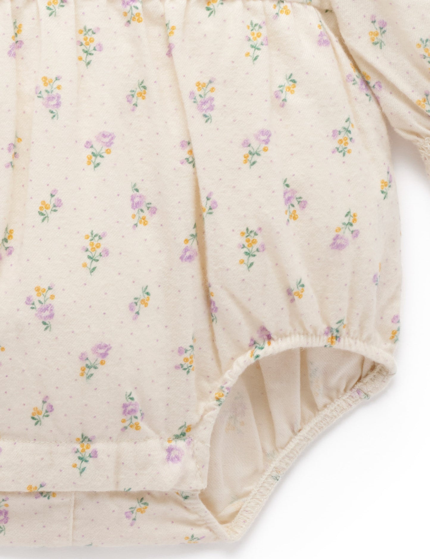 Purebaby ピュアベビー GATHERED BODYSUIT PN1018W25