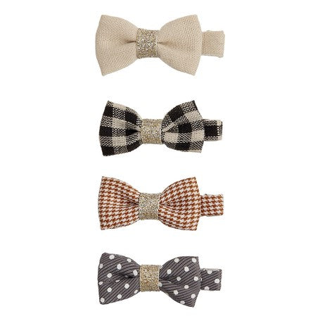 【MIMI&LULA】CARAMEL IRIS BOW CLIPS ヘアアクセサリー ヘアピン ヘアクリップ