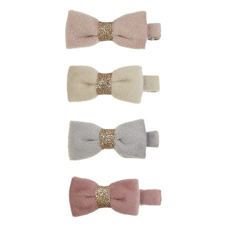 【MIMI&LULA】TINKERBELL VELVET BOW CLIPS ヘアアクセサリー ヘアピン ヘアクリップ