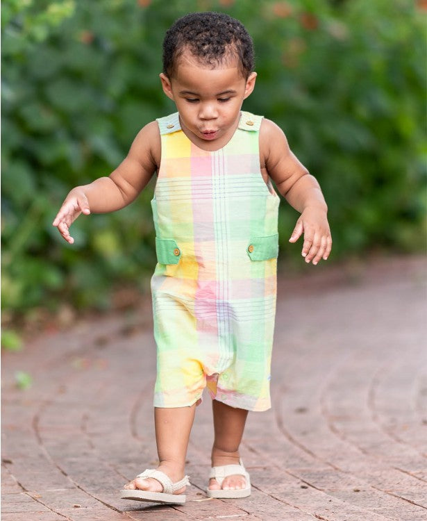 Rugged Butts Cheerful Rainbow Plaid Jon Jon