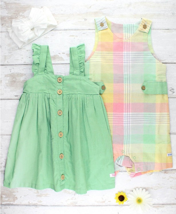 Rugged Butts Cheerful Rainbow Plaid Jon Jon