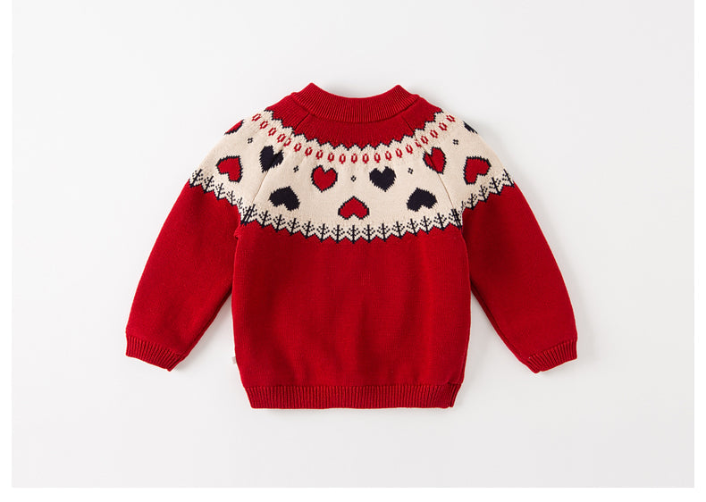 dave&bella Dave Bella heart design brushed knit DB4222944